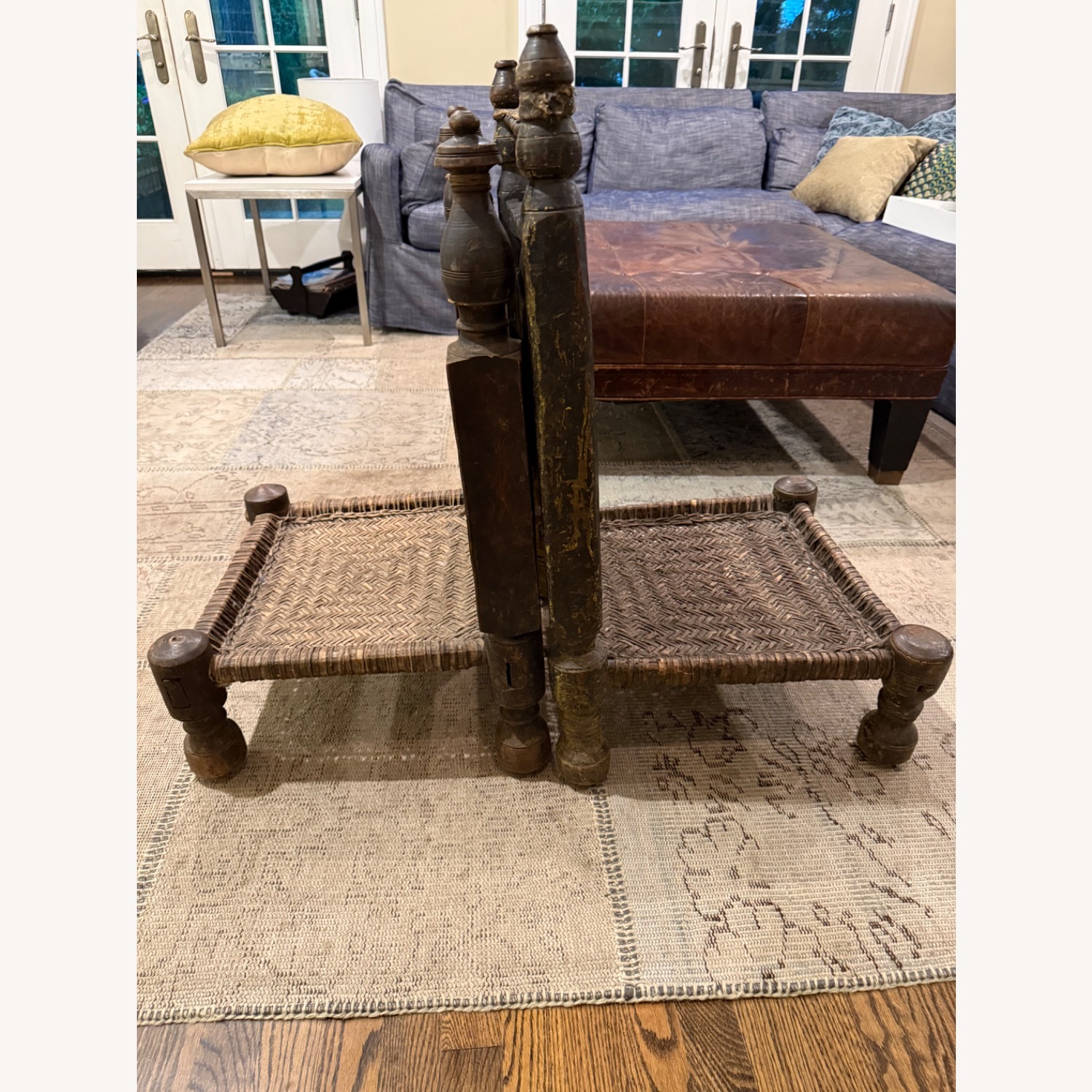 Antique Hand-Carved Tribal Chairs/Afghan Style - image-3