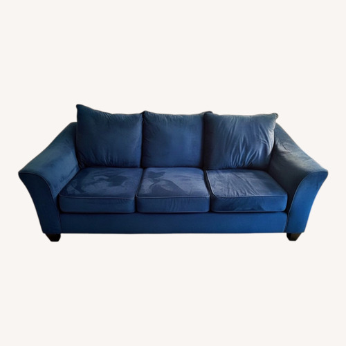 Used Navy Blue Fabric Sofa for sale on AptDeco