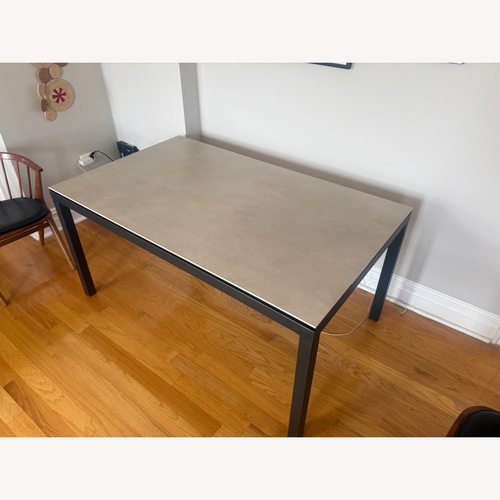 Used Room & Board Light Gray Ceramic Dining Table for sale on AptDeco