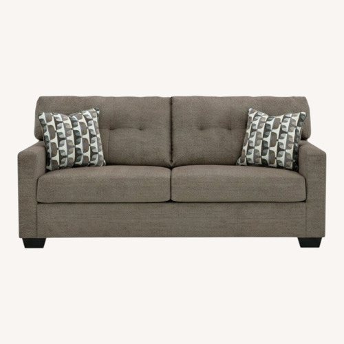 Used Ashley Furniture Dark Brown Fabric Sleeper Sofa for sale on AptDeco