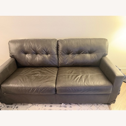 Used Leather 2 Seater Sofa Bed for sale on AptDeco