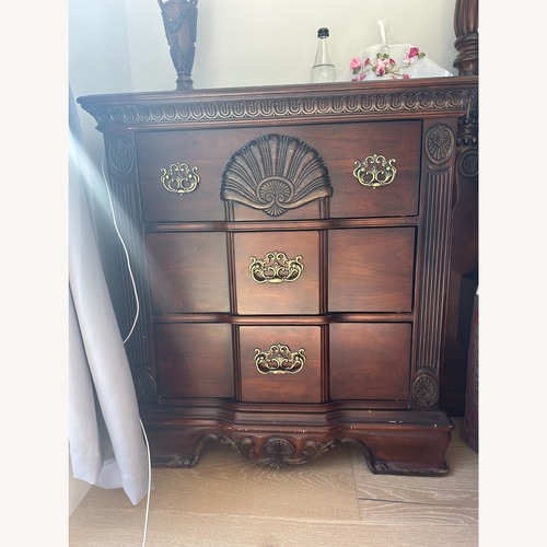 Used Georgian Carved Cherry Nightstand for sale on AptDeco