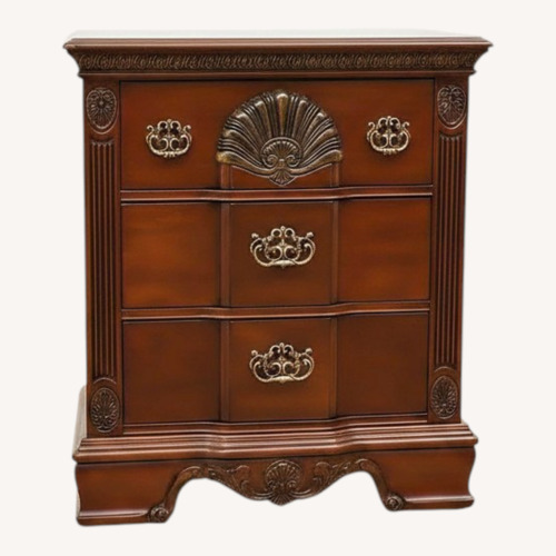 Used Georgian Carved Cherry Nightstand for sale on AptDeco