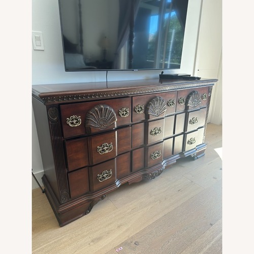 Used Dark Brown Wood Dresser for sale on AptDeco