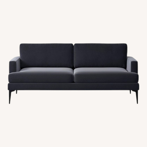 Used West Elm Andes Smoky Blue/Gray 2 Seater Sofa for sale on AptDeco