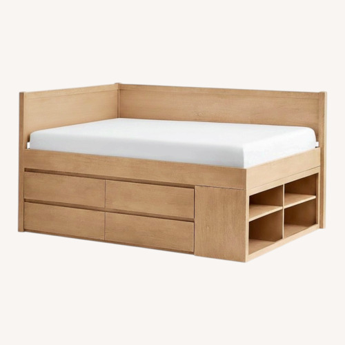 Used Pottery Barn Teen Light Brown Wood Twin Bed for sale on AptDeco