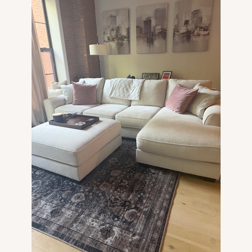 Used Ashley Furniture Light Gray 3+ Piece Sectional for sale on AptDeco