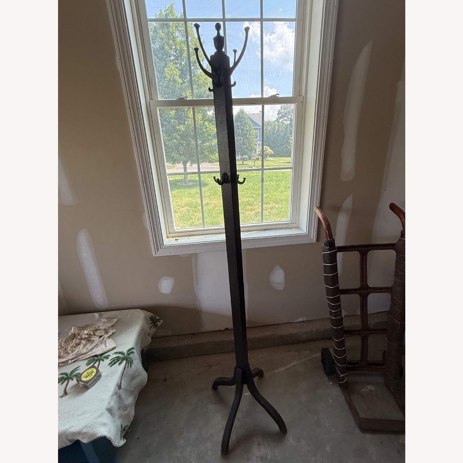 Antique/Vintage Wood Coat and Mitten Rack - image-1