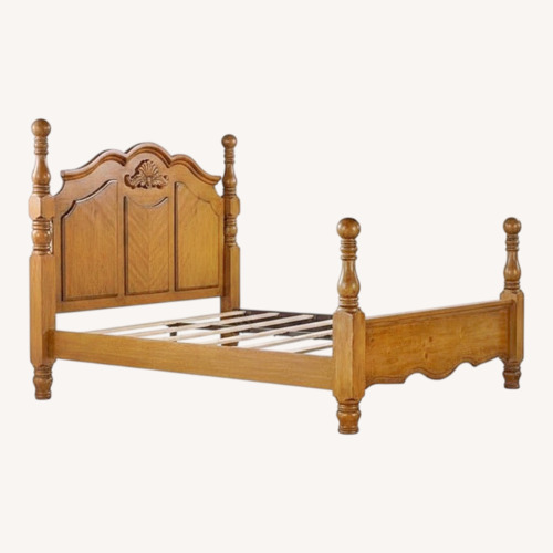 Used Ashley Furniture Pinehurst Dark Brown Wood Headboard for sale on AptDeco