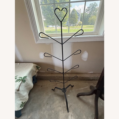 Used Black Metal Mitten and Hat Rack for sale on AptDeco