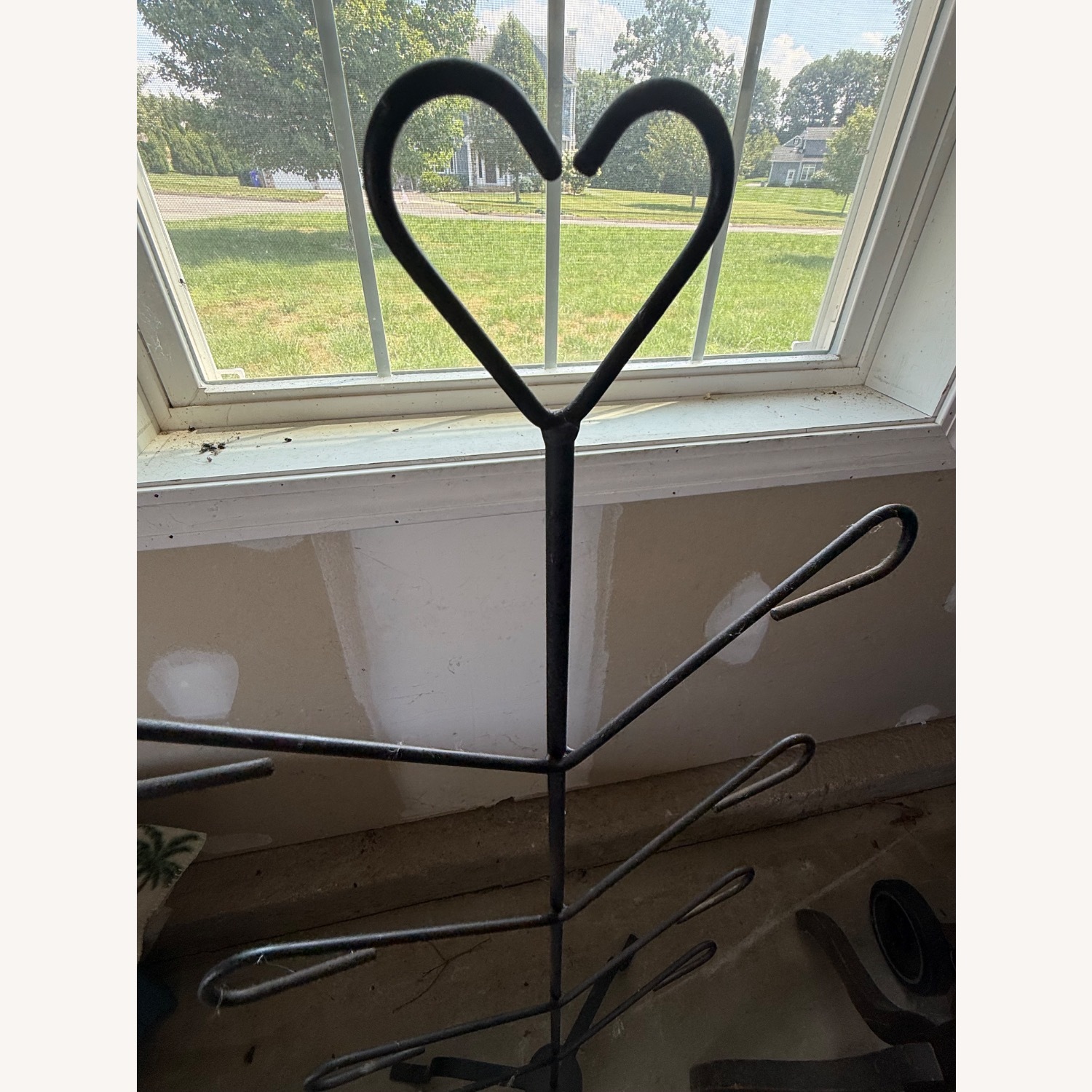 Black Metal Mitten and Hat Rack - image-2