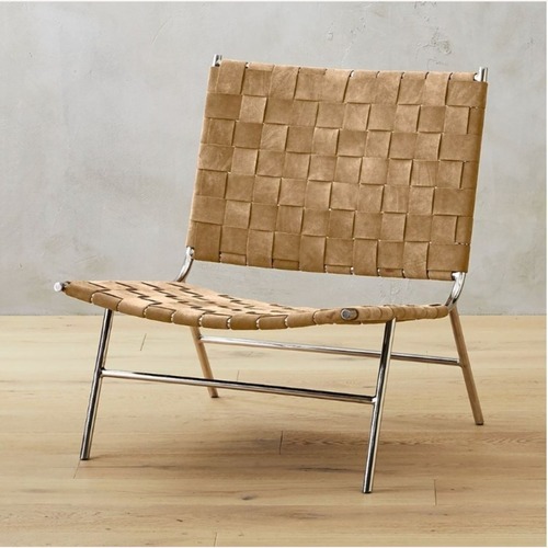 Used CB2 Light Brown Accent Chair for sale on AptDeco
