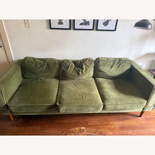 Used Albany Park Olive Green Sofa for sale on AptDeco