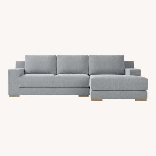 Used West Elm Dalton 2-Piece Chaise Sectional for sale on AptDeco