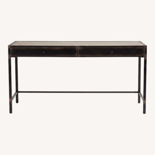 Used Pottery Barn Flynn Metal Writing Desk for sale on AptDeco