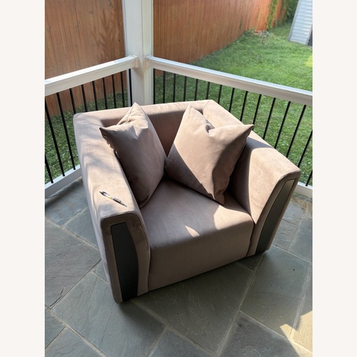 Used Oversized Armchair in the Style of Minotti for sale on AptDeco