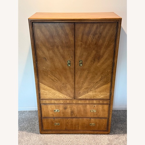 Used Vintage/Antique Light Brown Armoire for sale on AptDeco