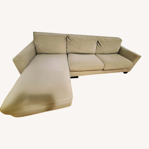 Used Light Gray 2 Piece Sectional for sale on AptDeco