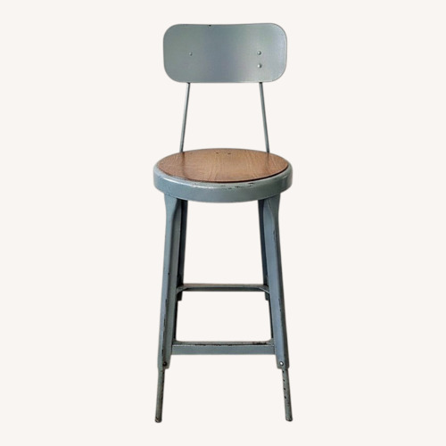 Used Matched Pair Vintage Metal Draft Stools from NASA for sale on AptDeco