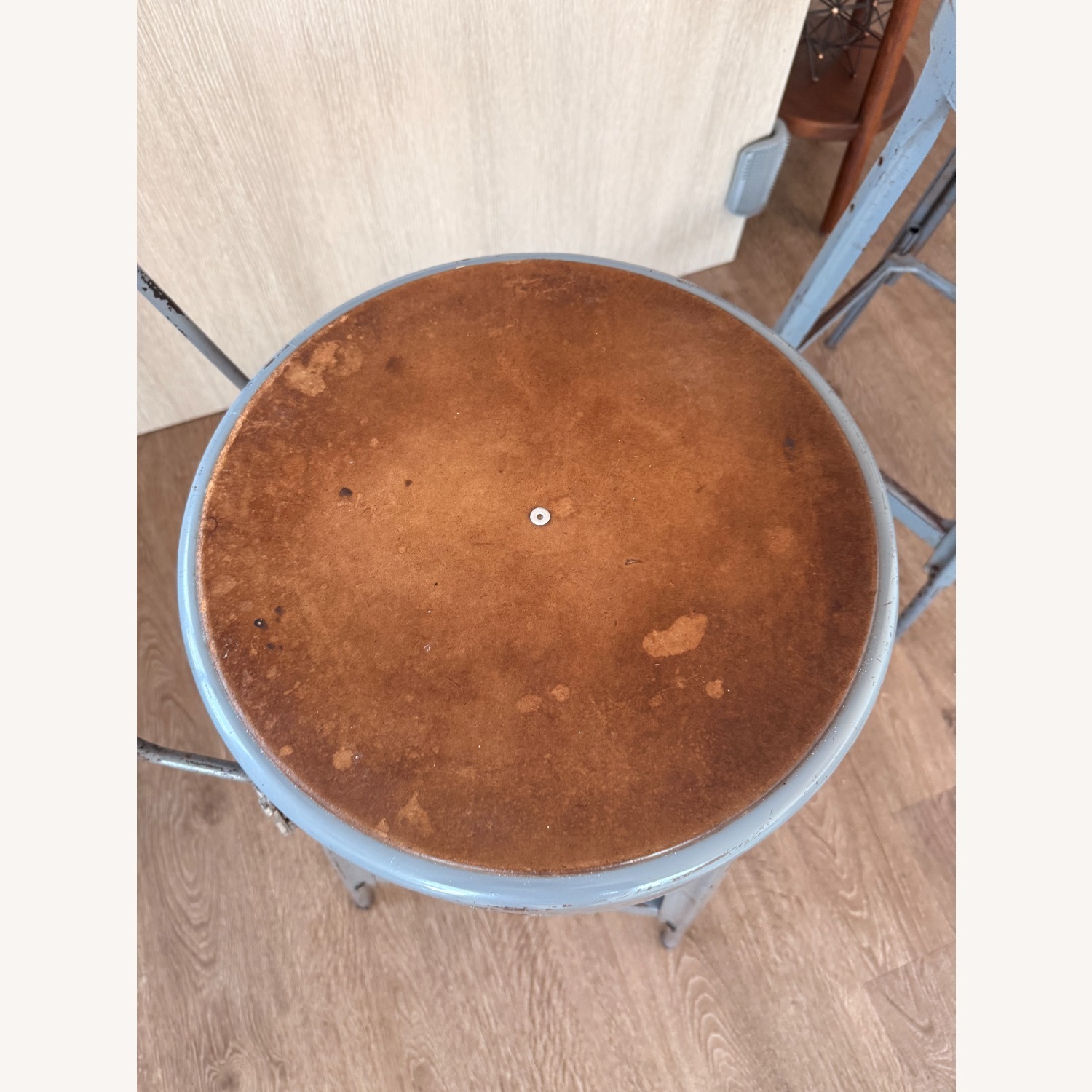 Matched Pair Vintage Metal Draft Stools from NASA - image-6