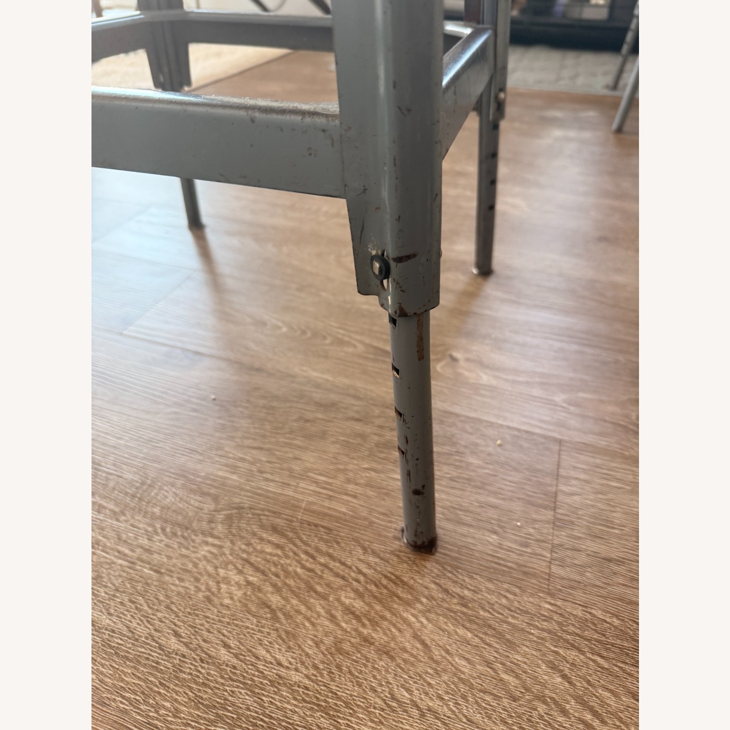 Matched Pair Vintage Metal Draft Stools from NASA - image-8