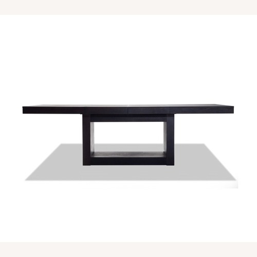 Used Bob's Discount Furniture Black Wood Dining Table for sale on AptDeco