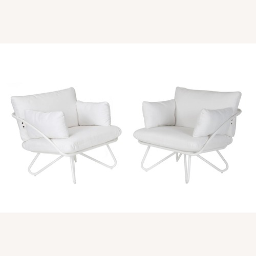 Used Novogratz Poolside Teddi Outdoor Lounge Chairs  for sale on AptDeco