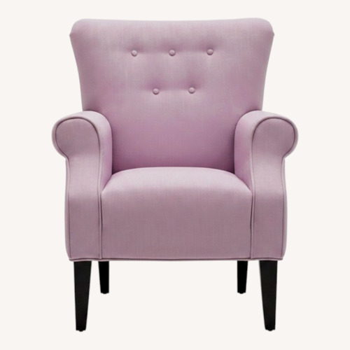 Used Belham Living Room Mara Rolled Arm Accent Chair Bedroom Lavender for sale on AptDeco