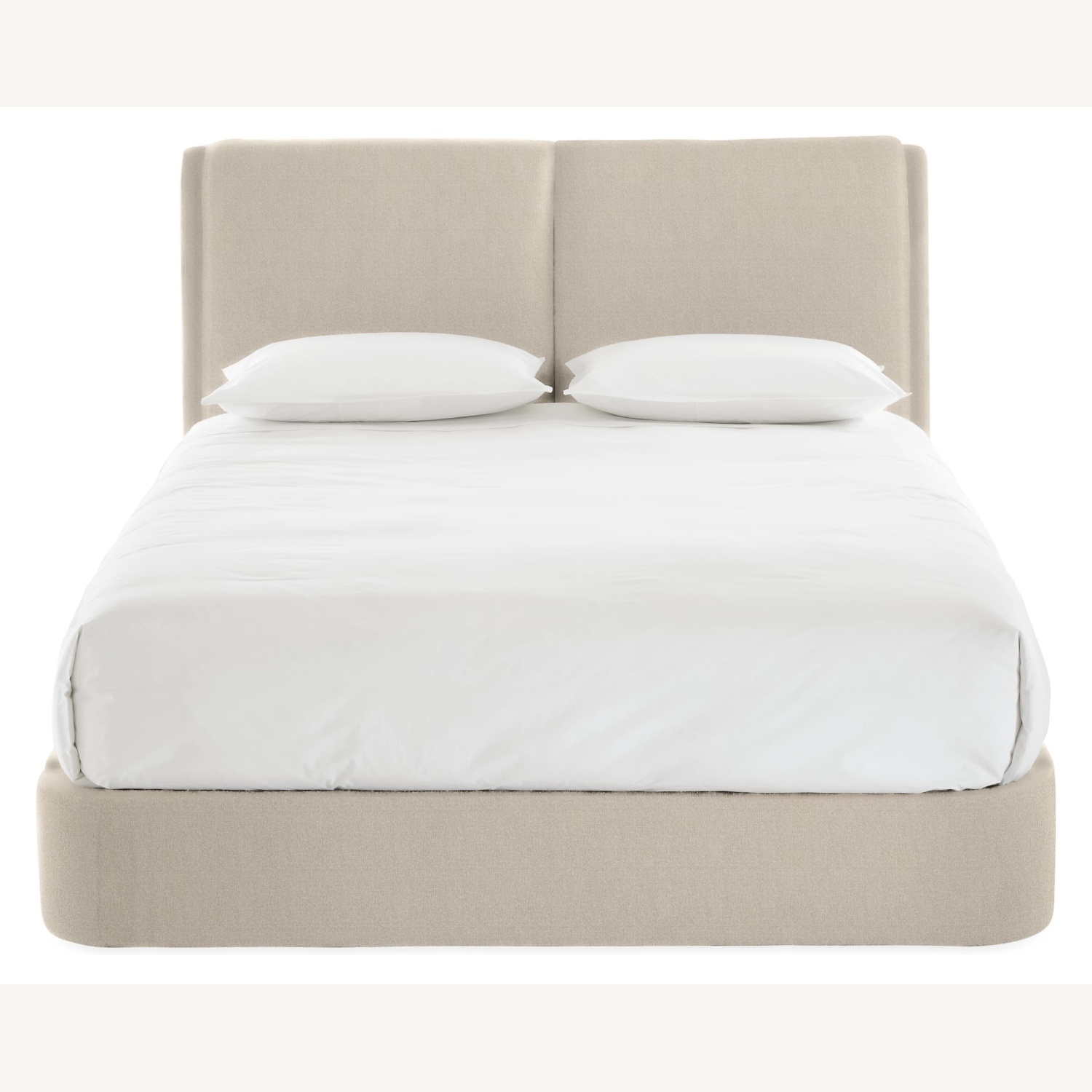 Room & Board Natural Fabric King Bed - image-4