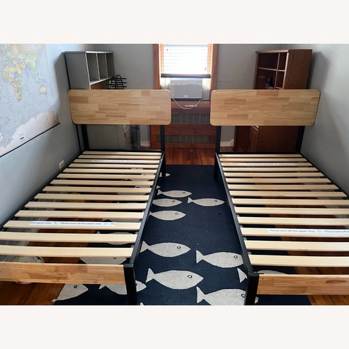 Used Natural Wood Twin Bed for sale on AptDeco