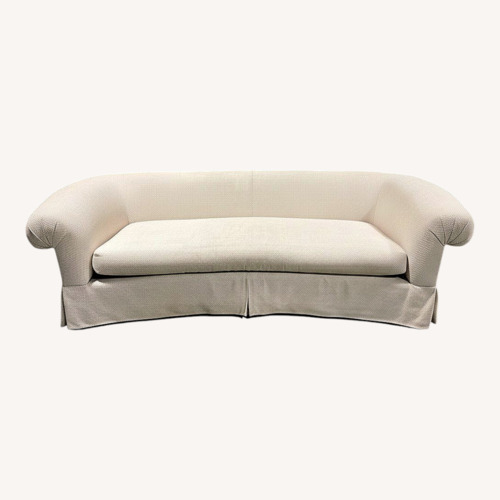 Used Oversized White Sofa + Accent Pillows for sale on AptDeco