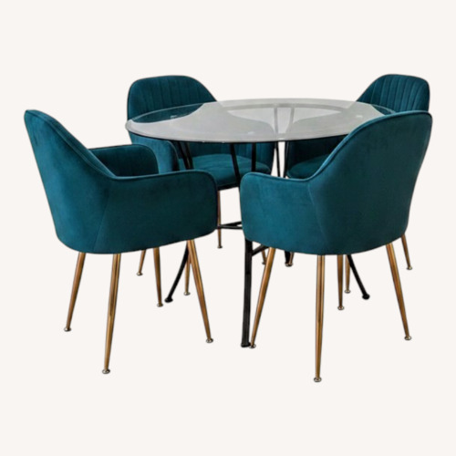 Used Fabric Dining Set for sale on AptDeco