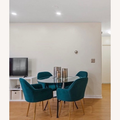 Used Fabric Dining Set for sale on AptDeco