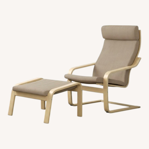 Used IKEA POANG Lounge Chair + Ottoman  for sale on AptDeco