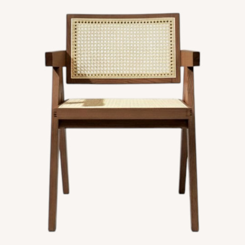 Used Jeanneret Style Walnut Armchair Set for sale on AptDeco