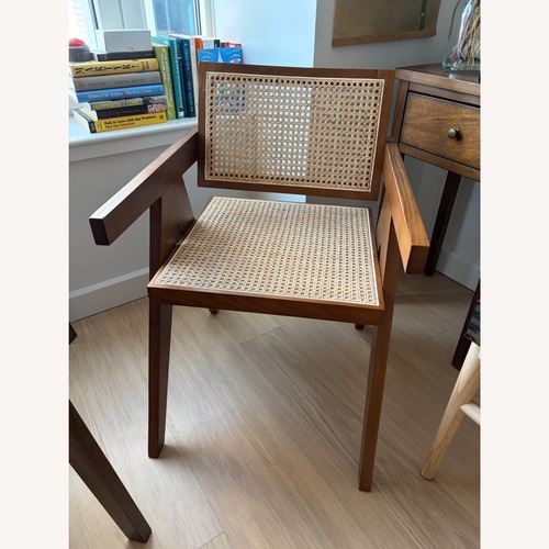 Used Jeanneret Style Walnut Armchair Set for sale on AptDeco