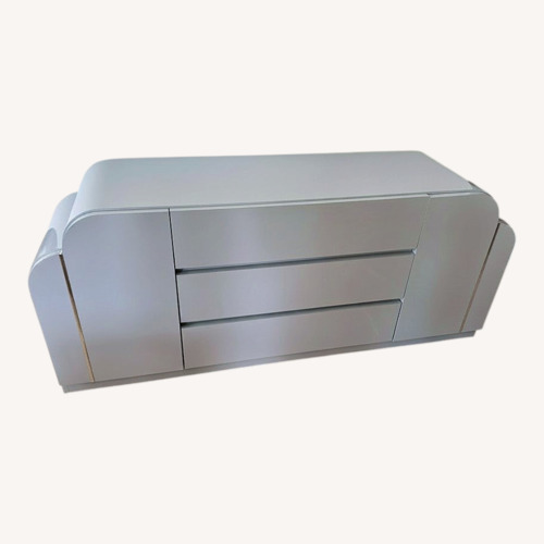 Used Vintage/Antique Light Gray Sideboard for sale on AptDeco