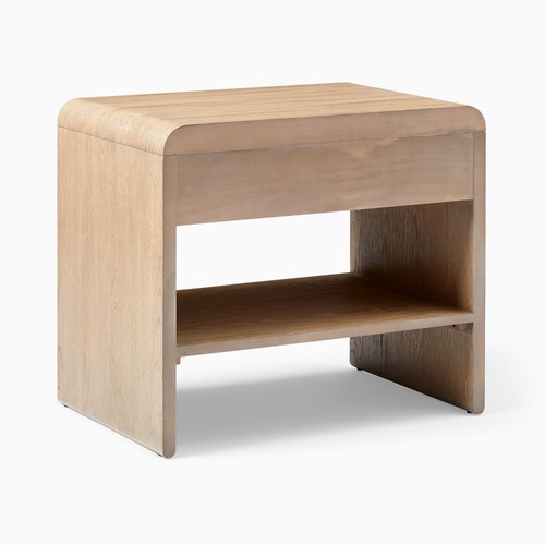Used West Elm Modern Waterfall Nightstand 26" for sale on AptDeco