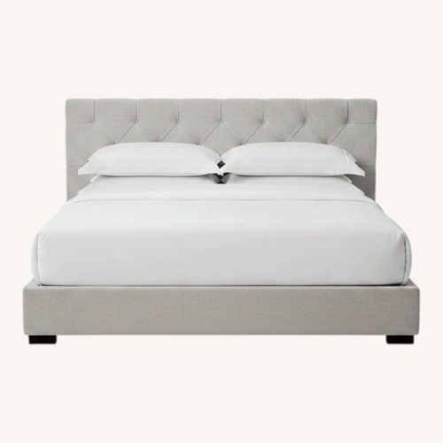 Used Restoration Hardware Modena Diamond Tufted Panel Bed for sale on AptDeco