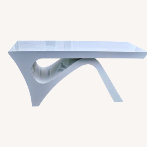 Used White Wood Desk for sale on AptDeco