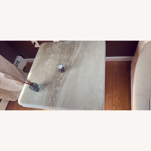 Used Natural Marble Side Table for sale on AptDeco
