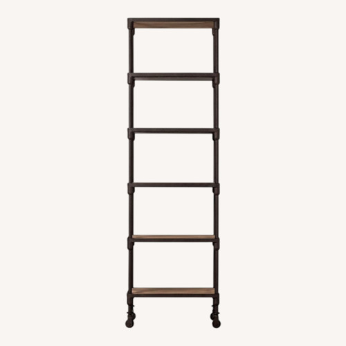 Used Restoration Hardware Dark Brown Wood Bookcase for sale on AptDeco