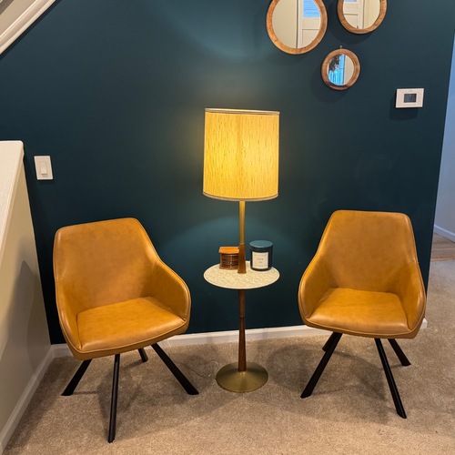 Used MCM Vegan Leather Swivel Chairs for sale on AptDeco