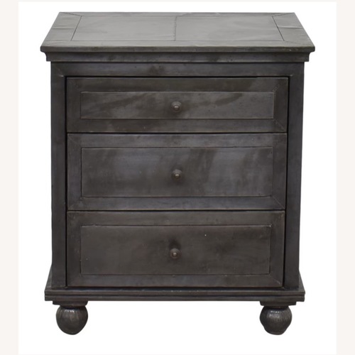 Used Restoration Hardware Annecy Metal-Wrapped Closed Nightstand for sale on AptDeco
