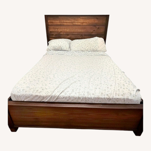 Used Wooden Bedframe for sale on AptDeco