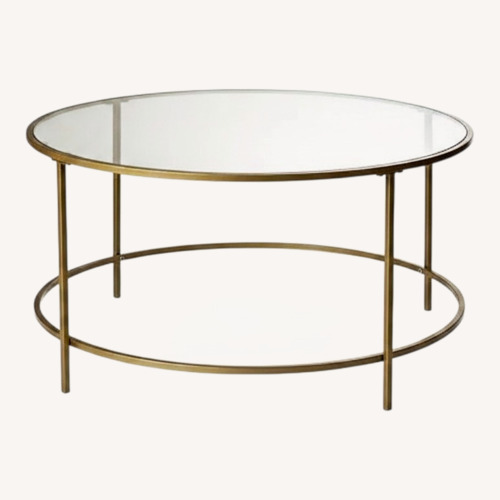 Used Better Homes and Gardens Nola Gold Finish Coffee Table for sale on AptDeco