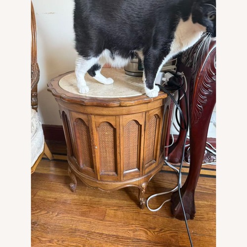 Used Vintage/Antique Finds Natural Wood Side Table for sale on AptDeco