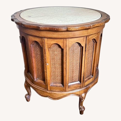 Used Vintage/Antique Finds Natural Wood Side Table for sale on AptDeco