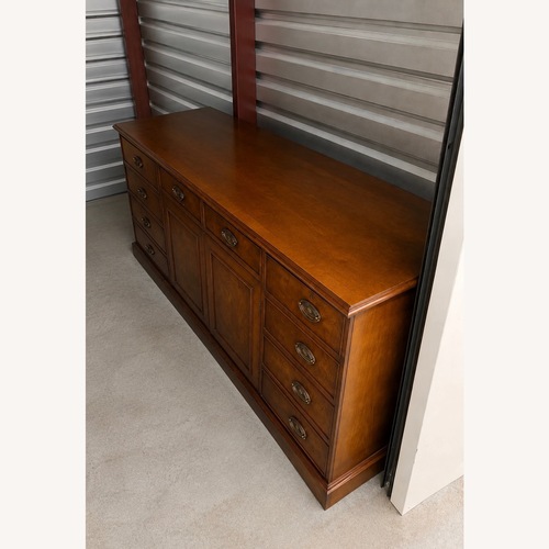 Used Traditional Mahogany Finish Sideboard Buffet for sale on AptDeco