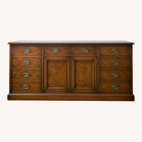 Used Traditional Mahogany Finish Sideboard Buffet for sale on AptDeco